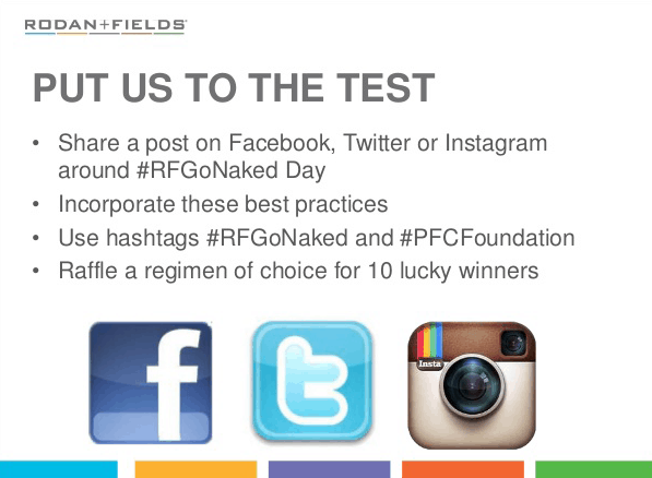 Rodan and Fields social media